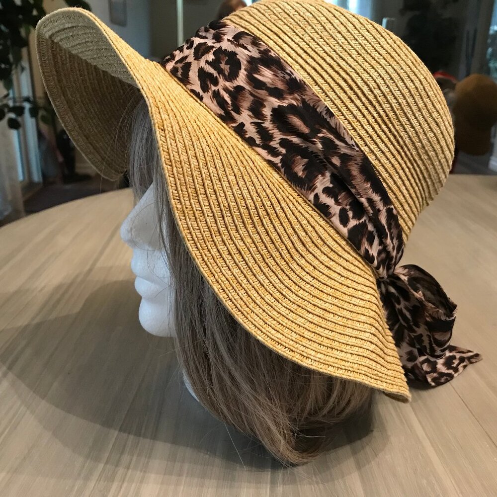 George Ladies Woven Summer Hat One Size NEW